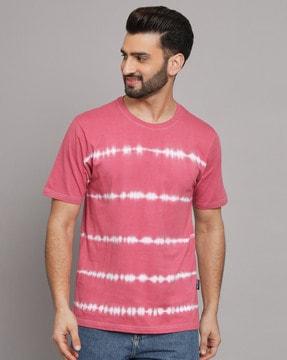 regular fit tie & dye crew-neck t-shirt