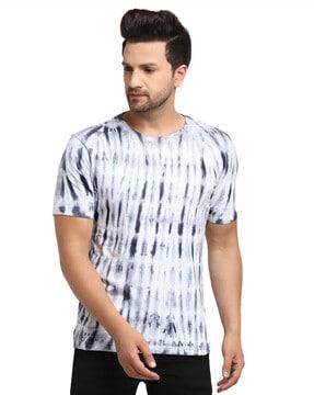 regular fit tie & dye crew-neck t-shirt