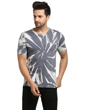 regular fit tie & dye round-neck t-shirt