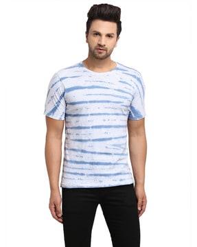 regular fit tie & dye round-neck t-shirt