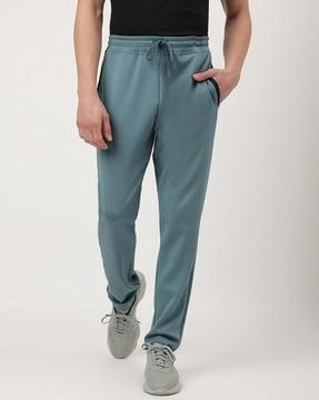 regular fit track pants with insert pockets
