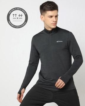 regular fit training full-sleeve troyer