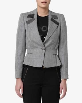 regular fit virgin wool jacket