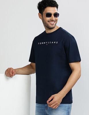 regular linear logo t-shirt