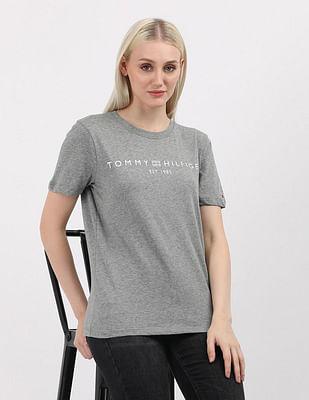 regular logo crew neck t-shirt