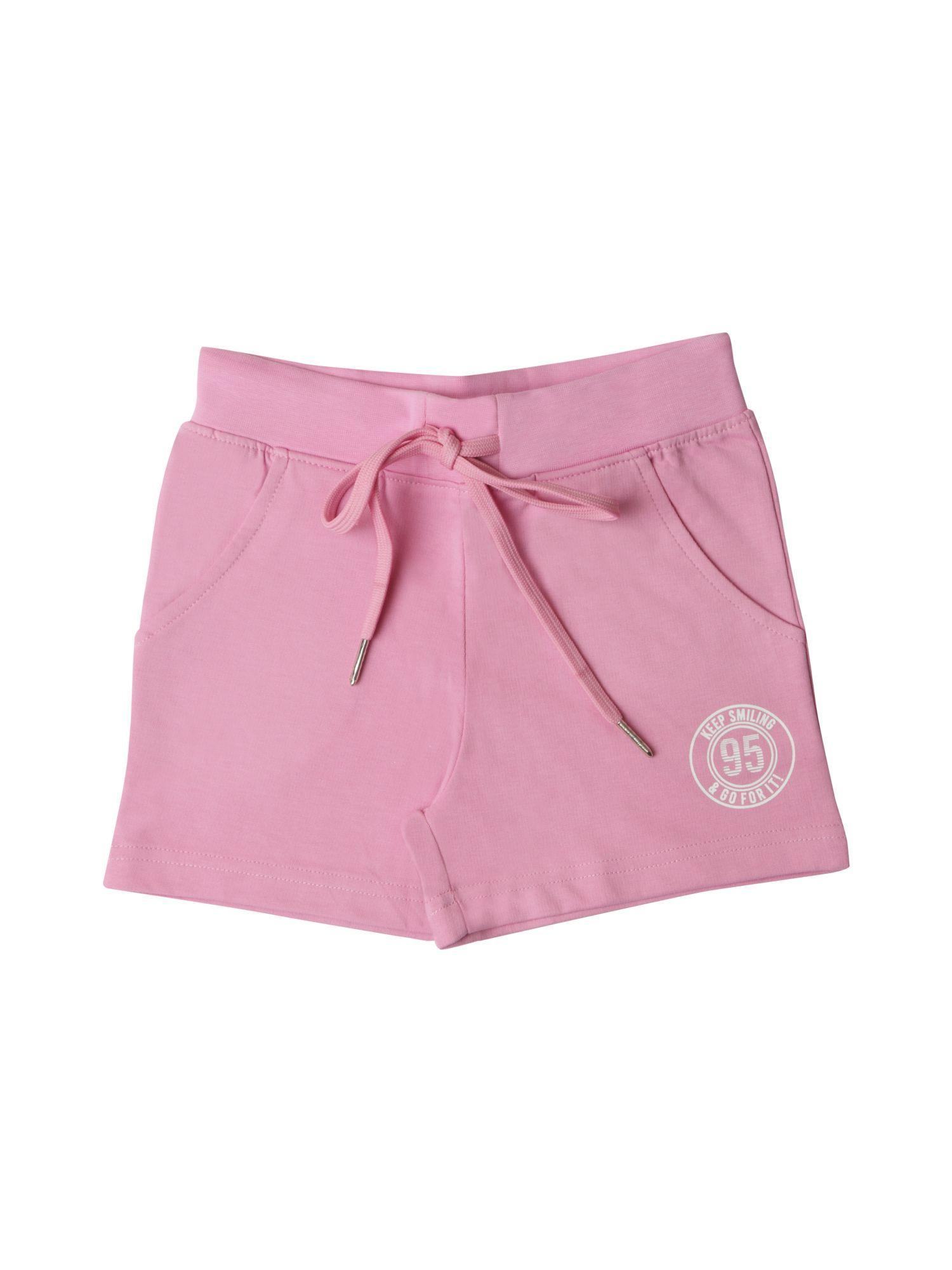 regular printed shorts pink