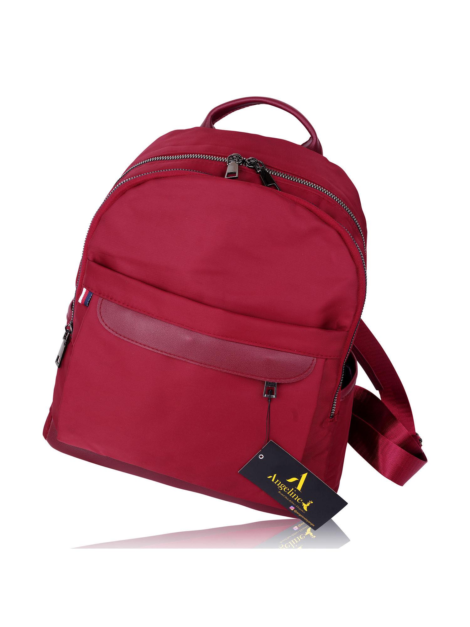 regular red backpack