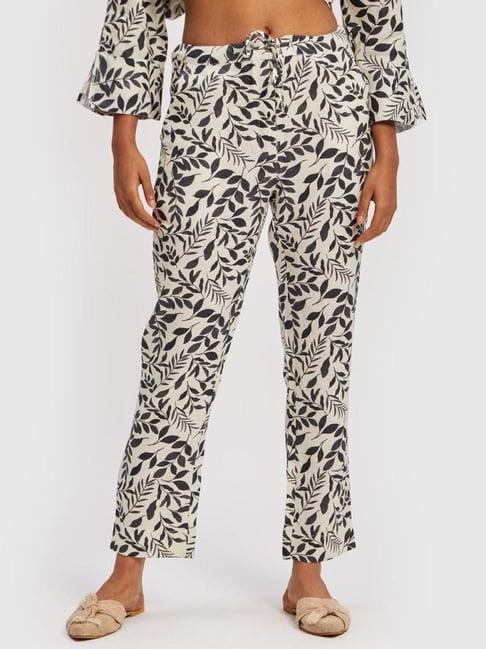 reistor autumn leaves charcoal always collection print party pants