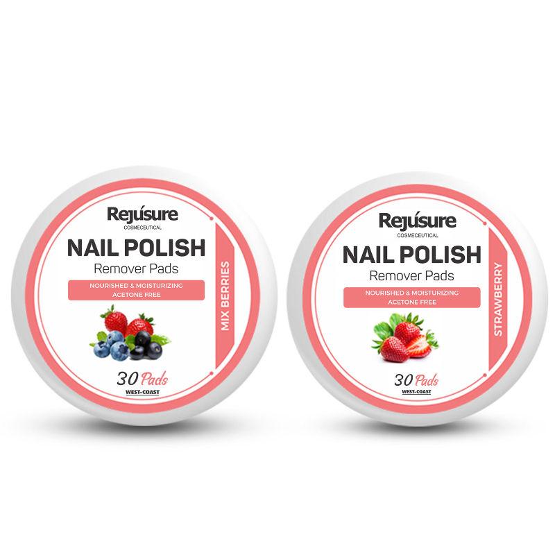 rejusure nail polish remover pads combo