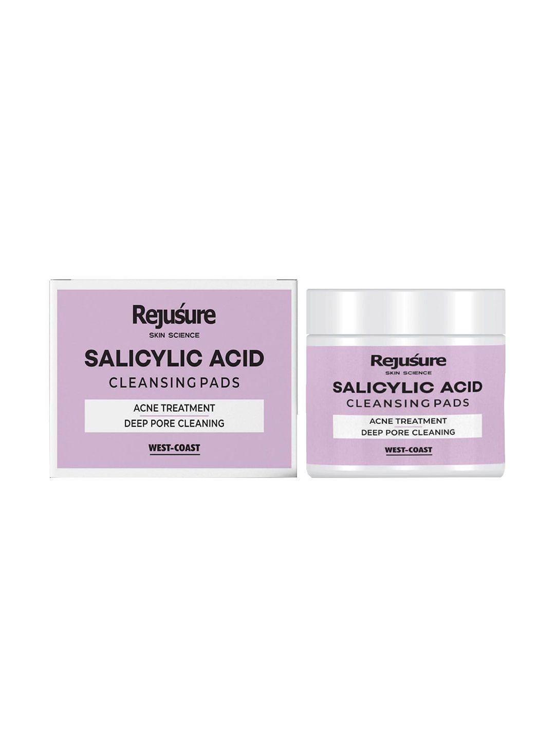 rejusure salicylic acid cleansing pads for deep pore cleansing - 50 pads