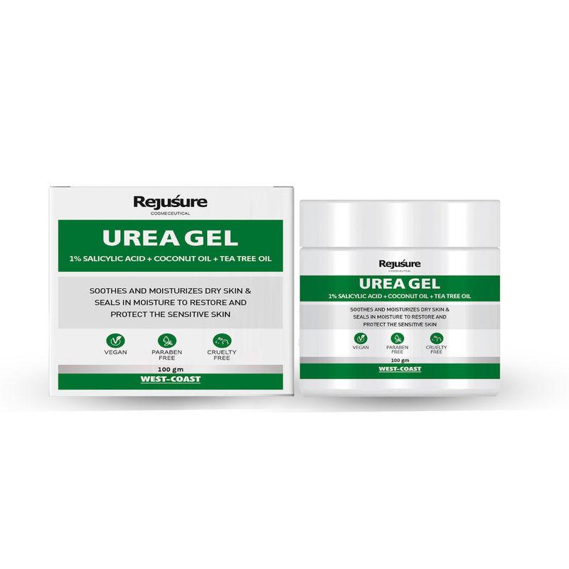 rejusure urea gel with 1 salicylic acid + coconut oil + tea tree oil for face, body & foot
