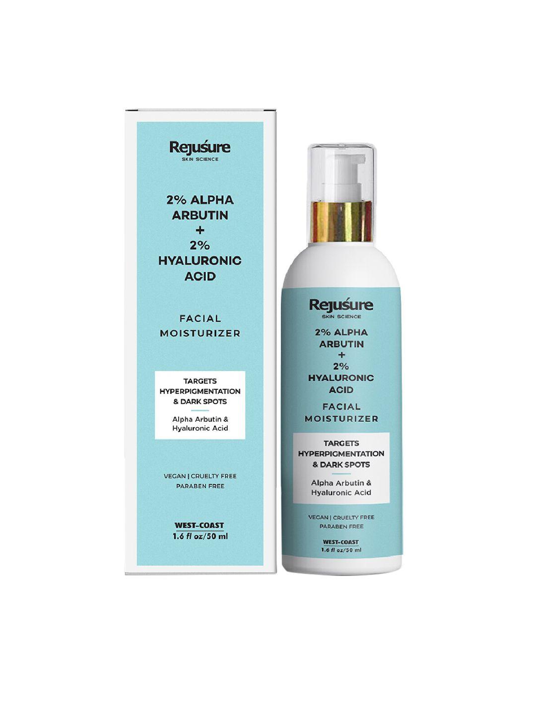 rejusure white alpha arbutin & hyaluronic acid face moisturizer