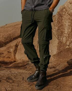 relaxed fit cargo pants with insert pockets