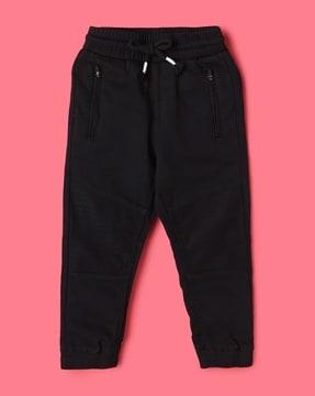 relaxed fit cotton cargo joggers