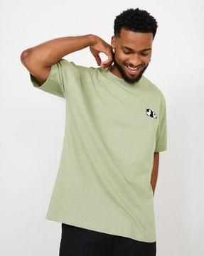 relaxed fit graphic print crew-neck t-shirt