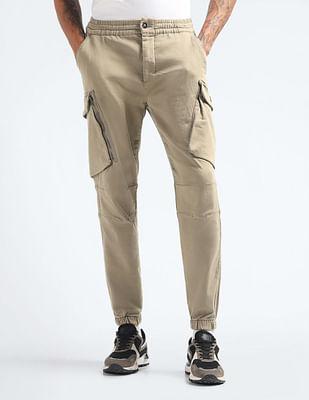 relaxed twill cargo trousers