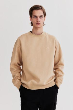 relaxed fit appliquéd sweatshirt