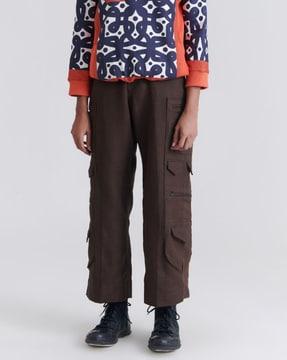 relaxed fit cargo pants with insert pockets