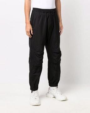 relaxed fit cargo pants with zipped pockets
