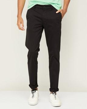 relaxed-fit casual trousers