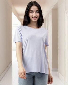 relaxed fit crew-neck t-shirt