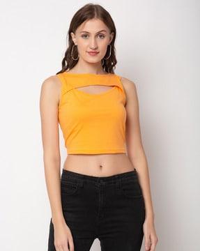 relaxed fit crop top