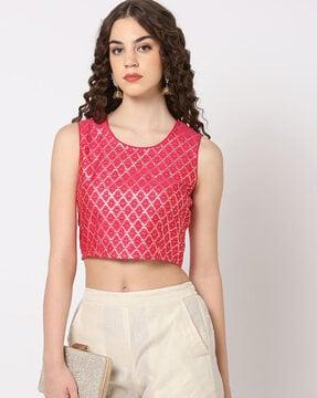 relaxed fit crop top