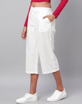 relaxed fit culotte with insert pockets