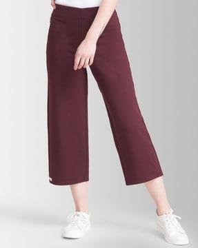 relaxed fit culottes with insert pocket