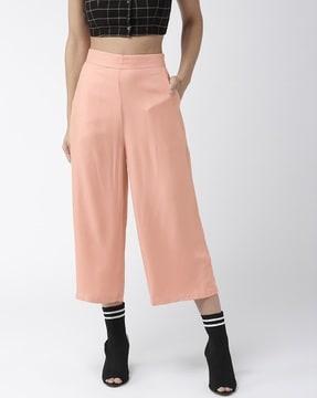 relaxed fit culottes with insert pockets