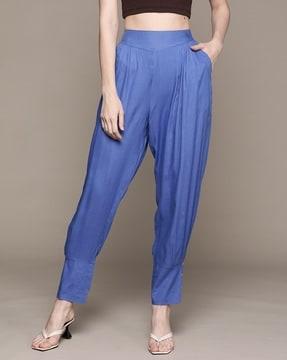relaxed fit dhoti pants with insert pockets
