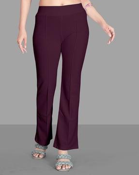 relaxed fit flared trousers