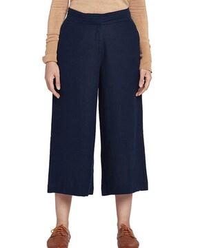 relaxed fit high-rise culottes