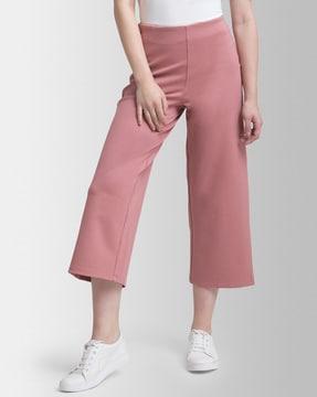 relaxed fit high rise culottes