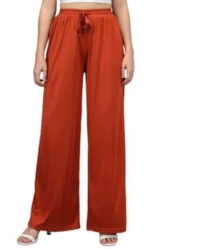 relaxed fit high-rise palazzos