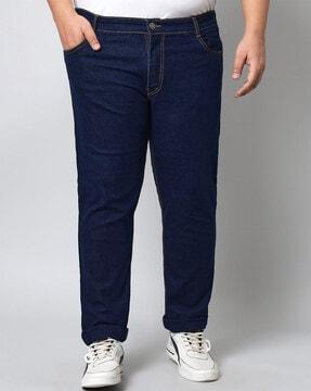 relaxed fit jeans with insert pockets