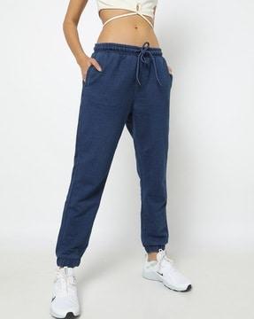 relaxed fit jogger jeans with drawstring waist