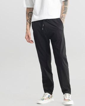 relaxed fit jogger pants with insert pockets