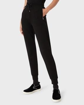 relaxed fit joggers with drawstring fastening