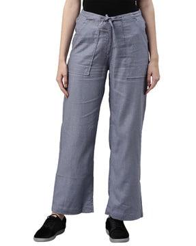 relaxed fit linen cargo pants