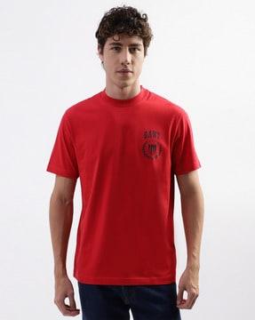 relaxed fit logo mania round neck t-shirt