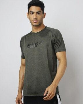 relaxed fit logo print crew-neck t-shirt