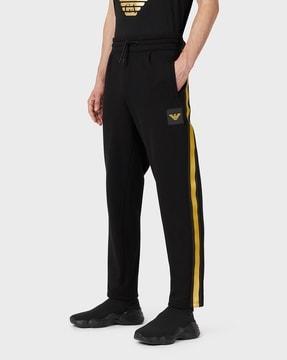 relaxed fit lounge pants with contrast taping
