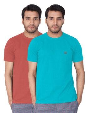 relaxed fit pack of 2 round-neck t-shirt