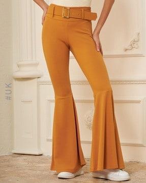 relaxed fit palazzos with belt