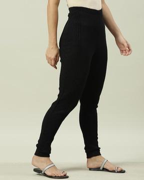 relaxed fit palazzos with elasticated waist