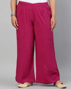 relaxed fit palazzos with insert pockets