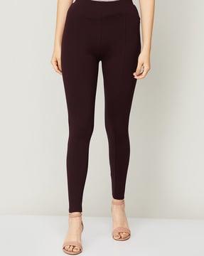 relaxed fit pants with elasticated waist