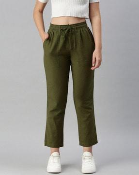 relaxed fit pants with insert pockets