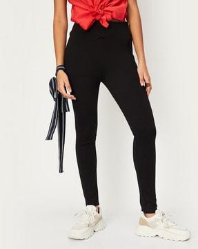 relaxed fit pants with with side-zip closure